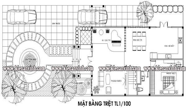 thiết kế biệt thự bán cố điển