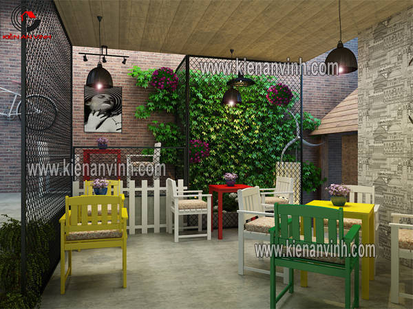 thiết kế quán cafe sân vườn bạc liêu