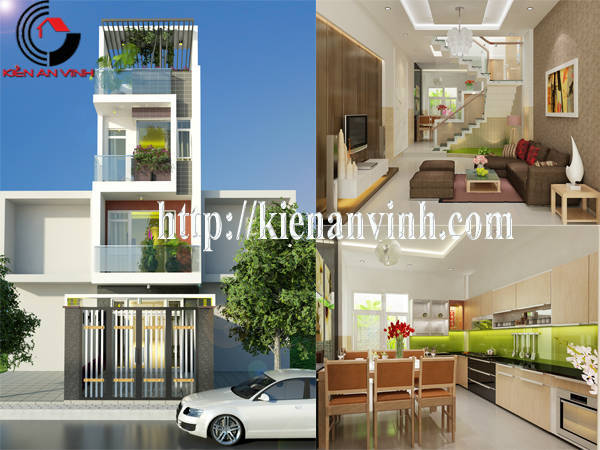 thiết kế nhà ống 3 tầng