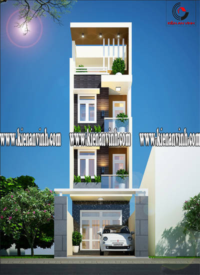 thiết kế nhà ống 3 tầng đẹp