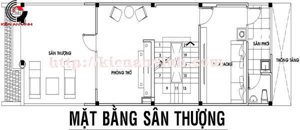 Mẫu thiết kế nhà phố mặt tiền 5m đẹp