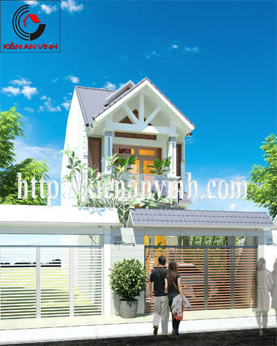 thiết kế nhà phố 2 tầng tỉnh Bình Dương