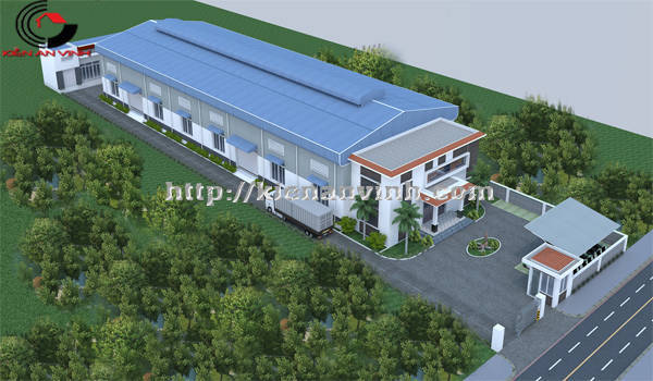 Thiết kế nhà xưởng đẹp quận Tân Bình