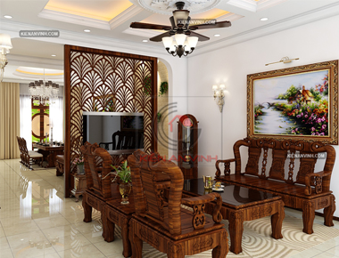 Thiết kế nội thất biệt thự tân cổ điển đẹp tại phường Thạnh Xuân